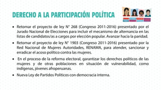 Los derechos de las mujeres en la agenda legislativa 2016-2021 | PDF