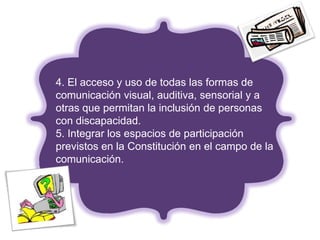 Art. 19.-La ley regulará la prevalencia
de contenidos con fines informativos,
educativos y culturales en la
programación d...