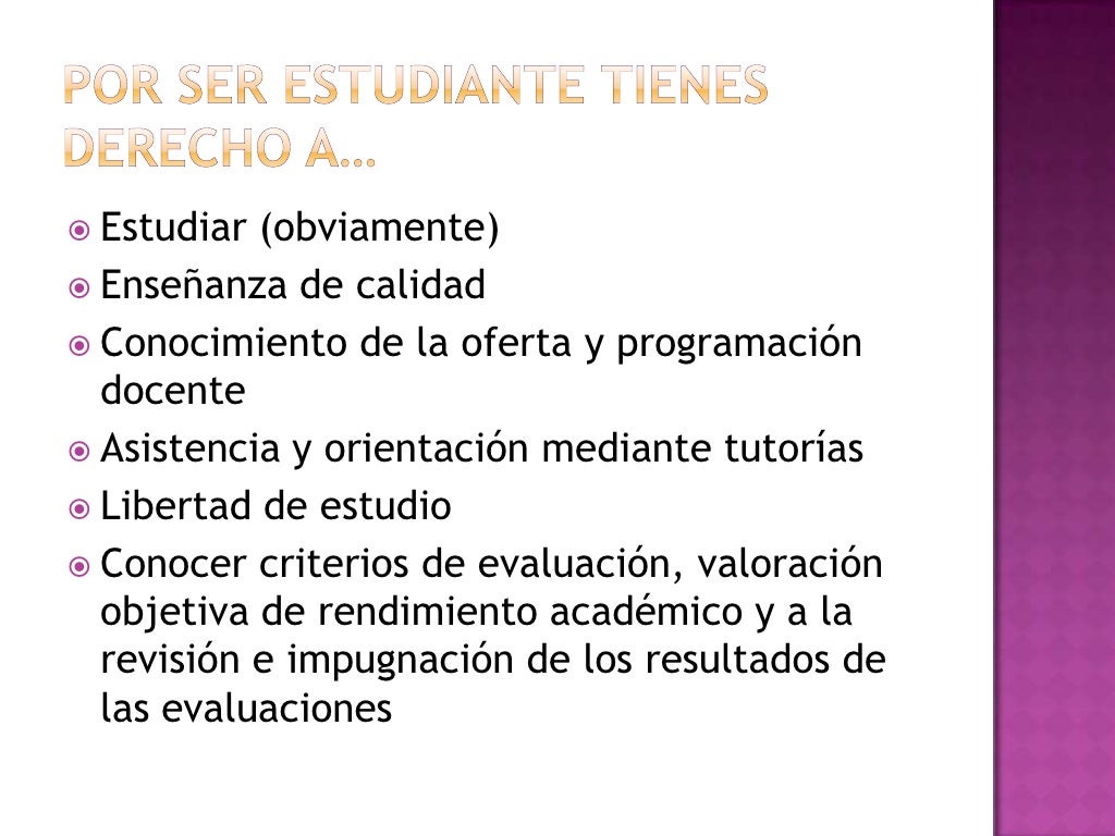Derechos del estudiante