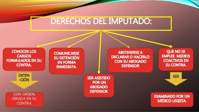 Cuales Son Los Derechos Del Imputado