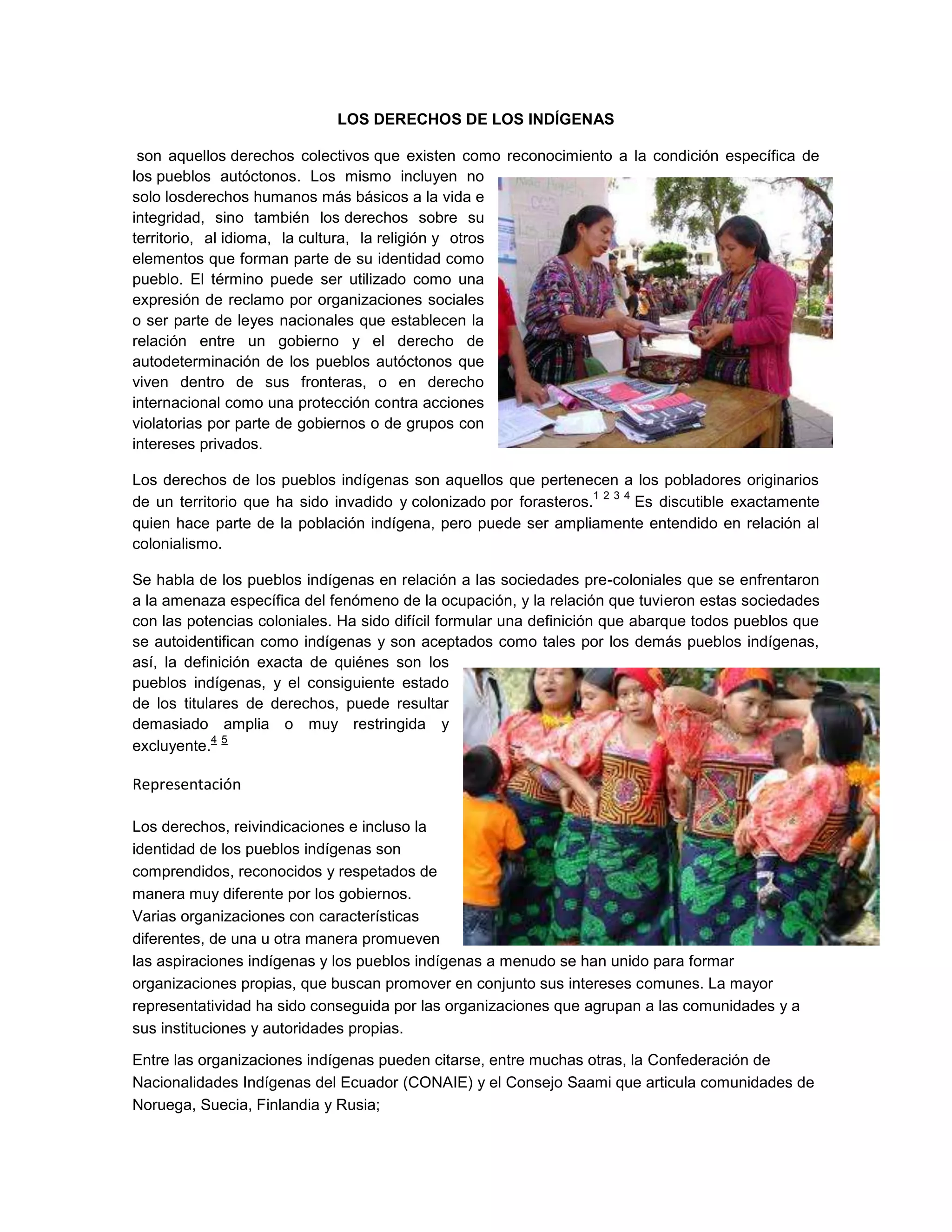 Derechos de los pueblos indígenas | PDF