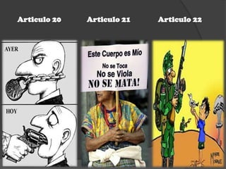 Articulo 20 Articulo 21 Articulo 22
 