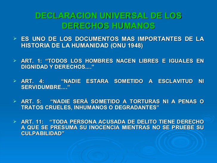 Derechos humanos Derechos humanos