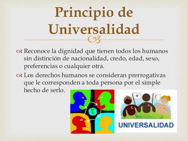 Principio De Universalidad De Los Derechos Humanos