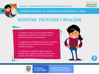 Derechos Humanos en Colombia y sus Categorías | PDF