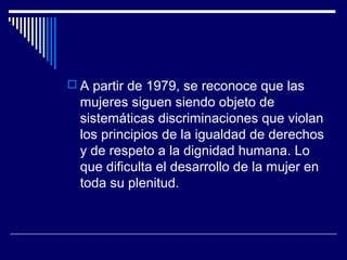 Derechos humanos de las mujeres | PPT