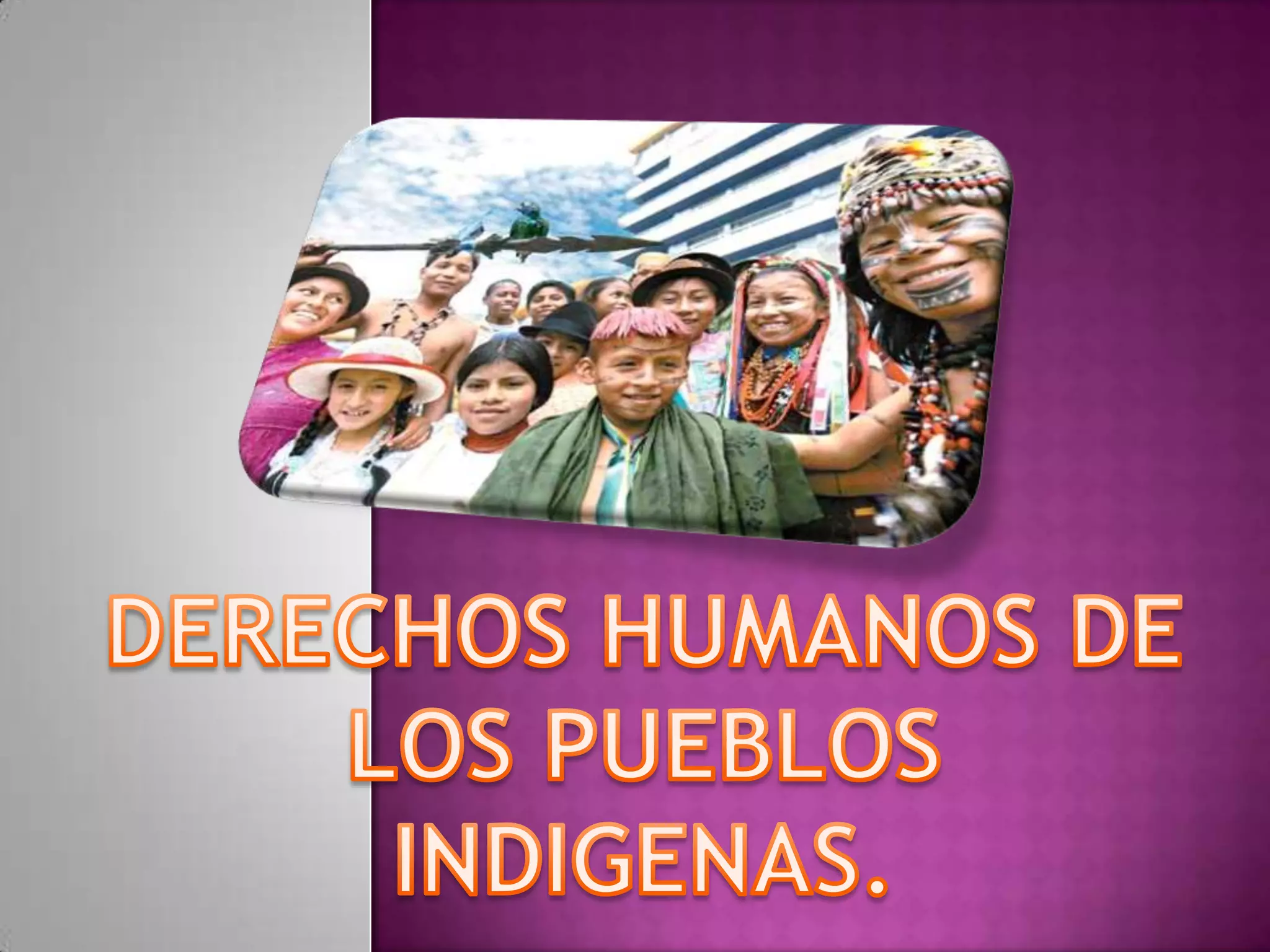 Derechos humanos de los pueblos indígenas. | PPT
