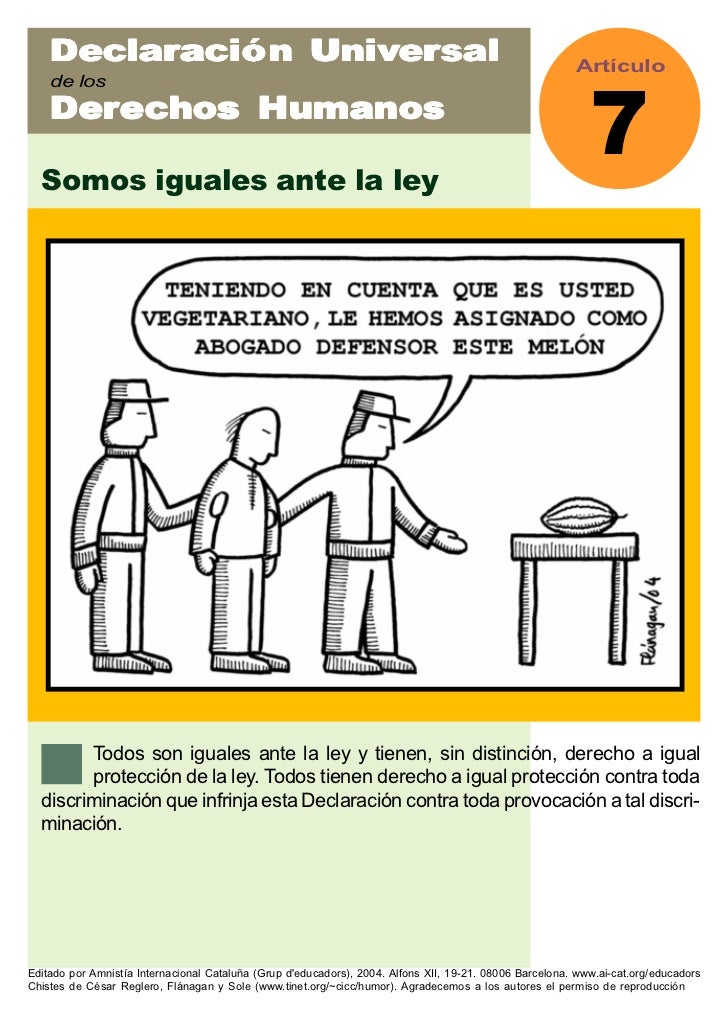 Derechos humanos en comic Derechos humanos en comic