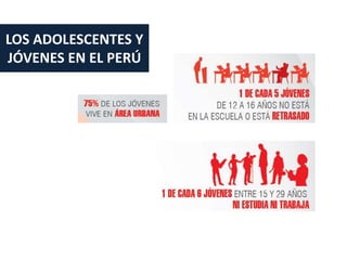 LOS ADOLESCENTES Y
JÓVENES EN EL PERÚ
 
