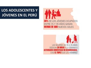 LOS ADOLESCENTES Y
JÓVENES EN EL PERÚ
 
