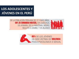 LOS ADOLESCENTES Y
JÓVENES EN EL PERÚ
 