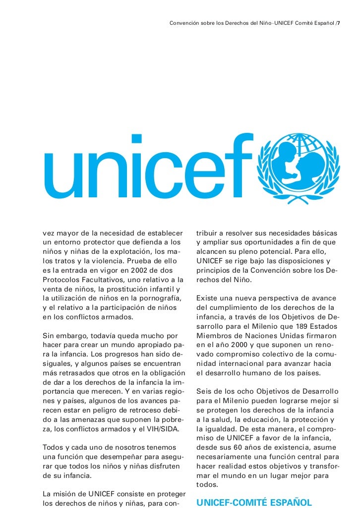 Derechos Del niño: UNICEF