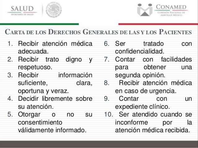 Carta de los Derechos Generales de l@s Pacientes, Taller CONAMED-INALI