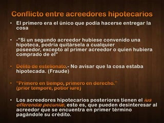 Derechos reales de garantia