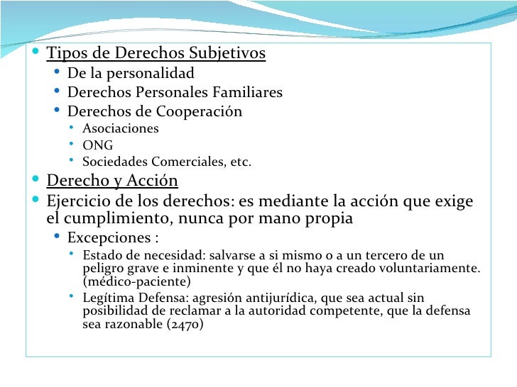 Derecho subjetivo Derecho subjetivo