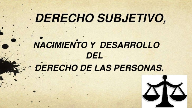 Derecho subjetivo