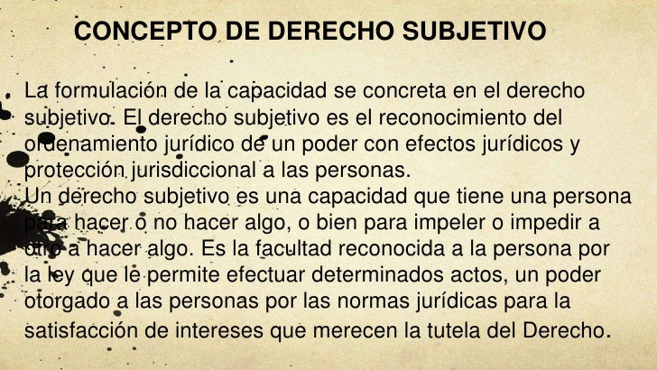 Derecho subjetivo