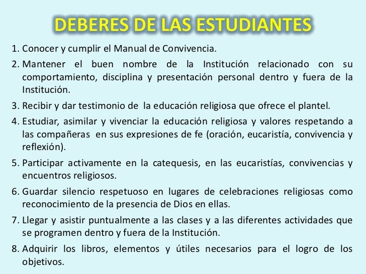 Derechos y Deberes de las Estudiantes