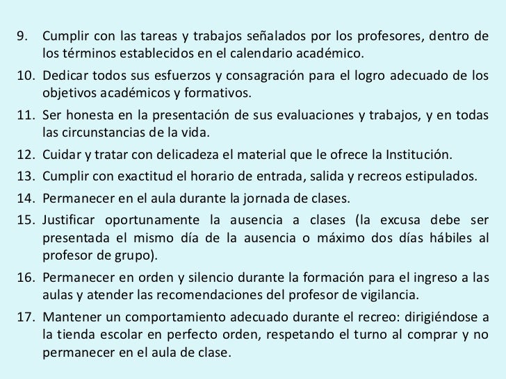 Derechos y Deberes de las Estudiantes