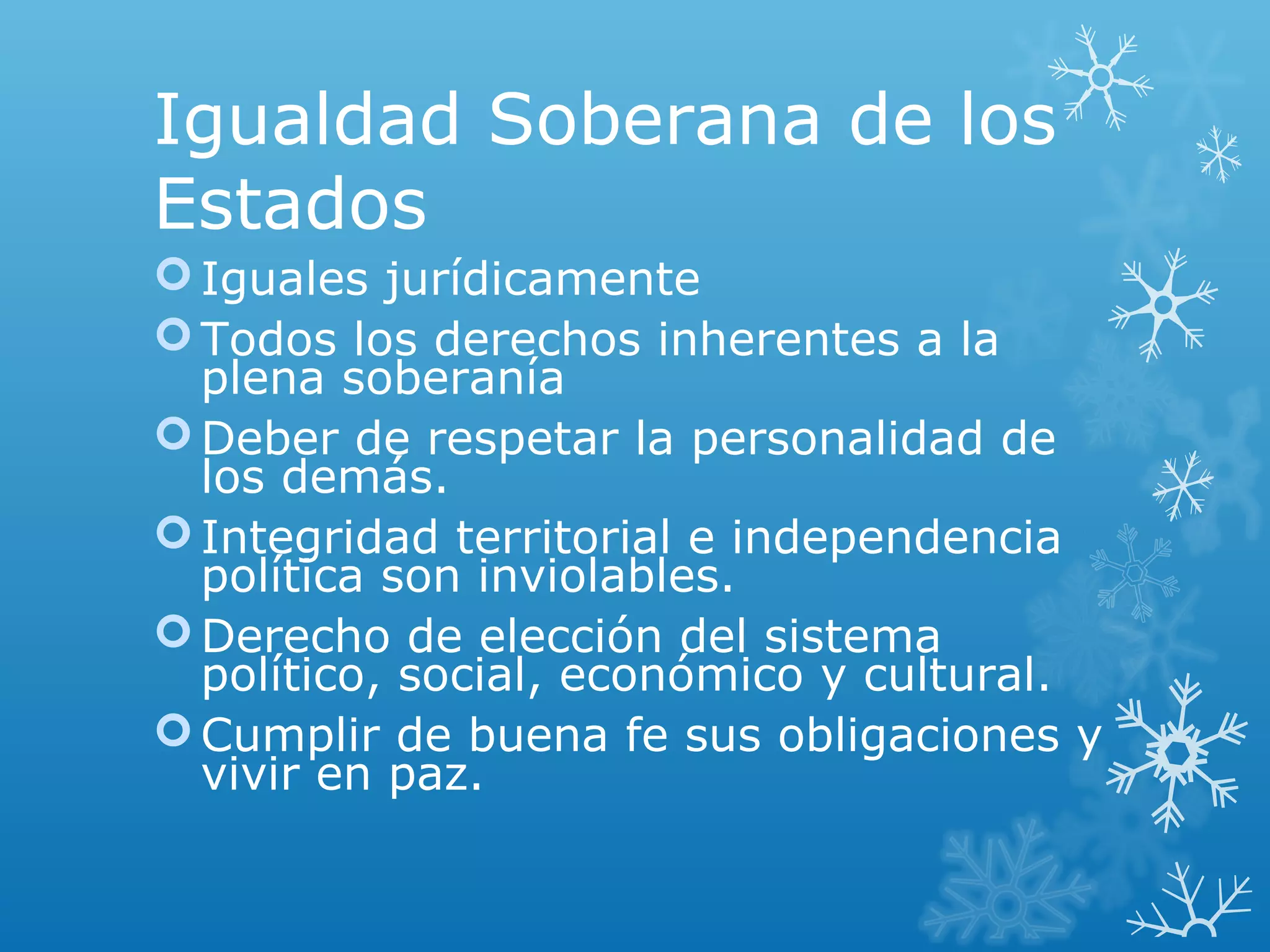 Derechos y deberes de los estados | PPT