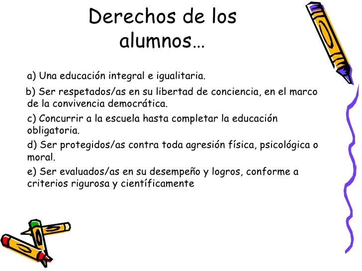 Derechos y deberes de los estudiantes