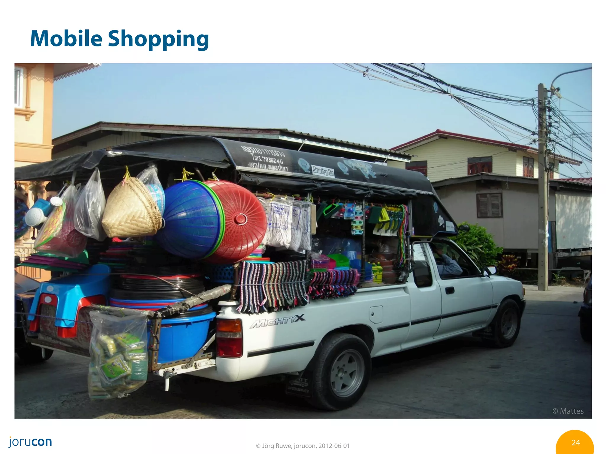 Mobile Shopping




                                                     © Mattes



                  © Jörg Ruwe, jorucon, 2012-06-01       24
 