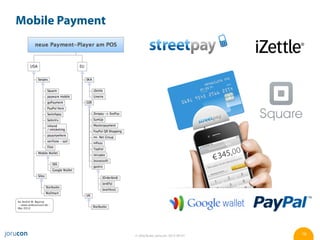 Mobile Payment




                 © Jörg Ruwe, jorucon, 2012-06-01   16
 