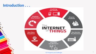 7
Introduction . . .
IoT Prospects and Challenges
 
