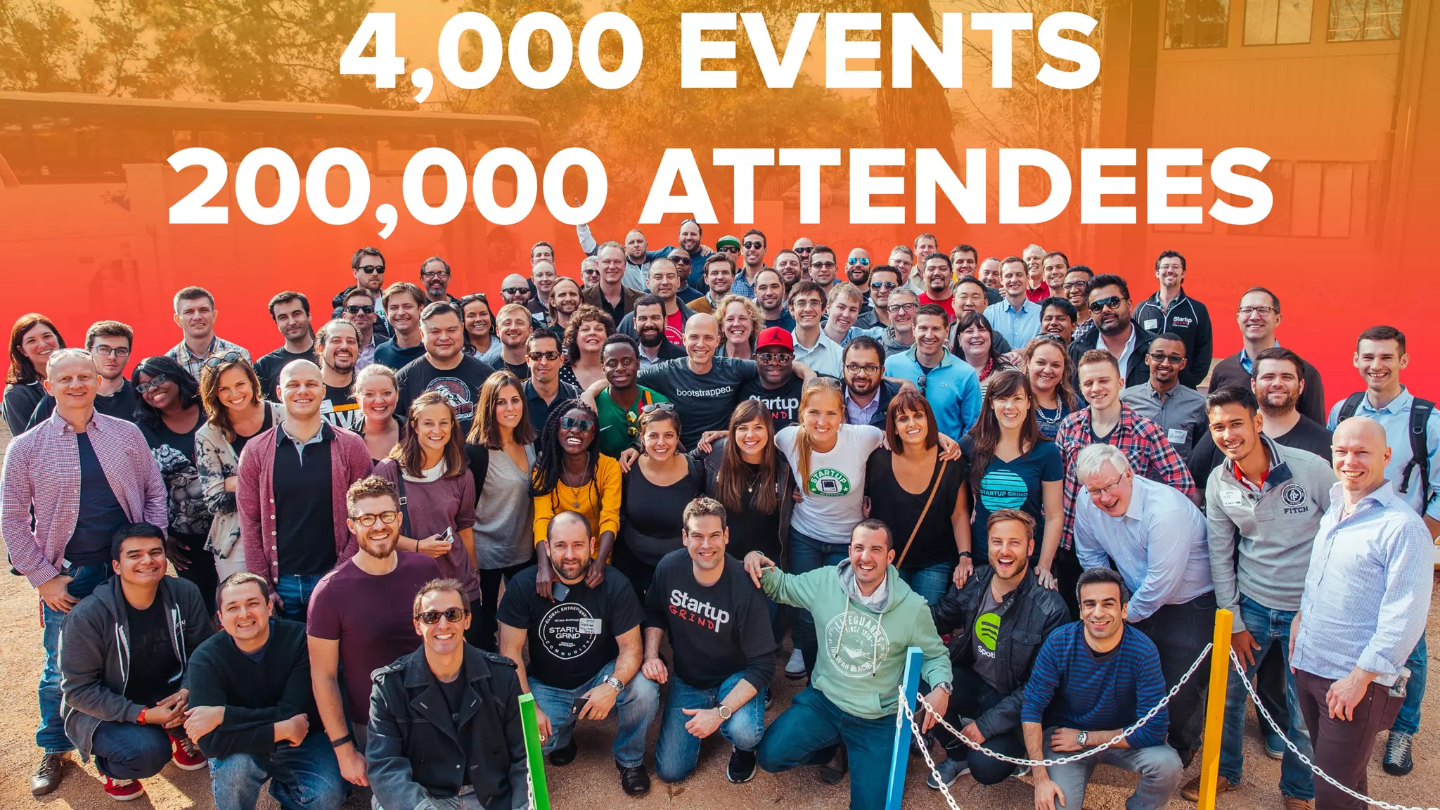 4,000 EVENTS
200,000 ATTENDEES