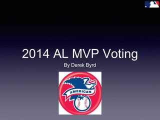 2014 AL MVP Voting 
By Derek Byrd 
 