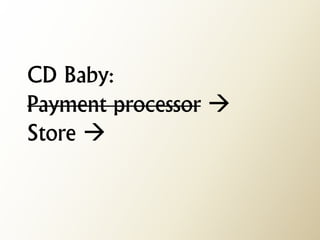 CD Baby: Payment processor  Store   