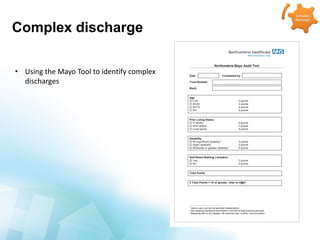 Complex Discharges Dr Derek Thompson: Building a caring future | PPT