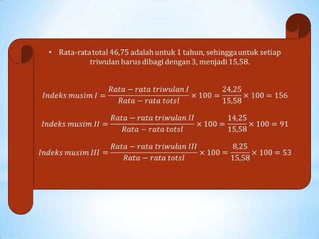 Deret berkala dan peramalan