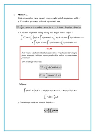 Deret fourier kelompok 3 | DOCX