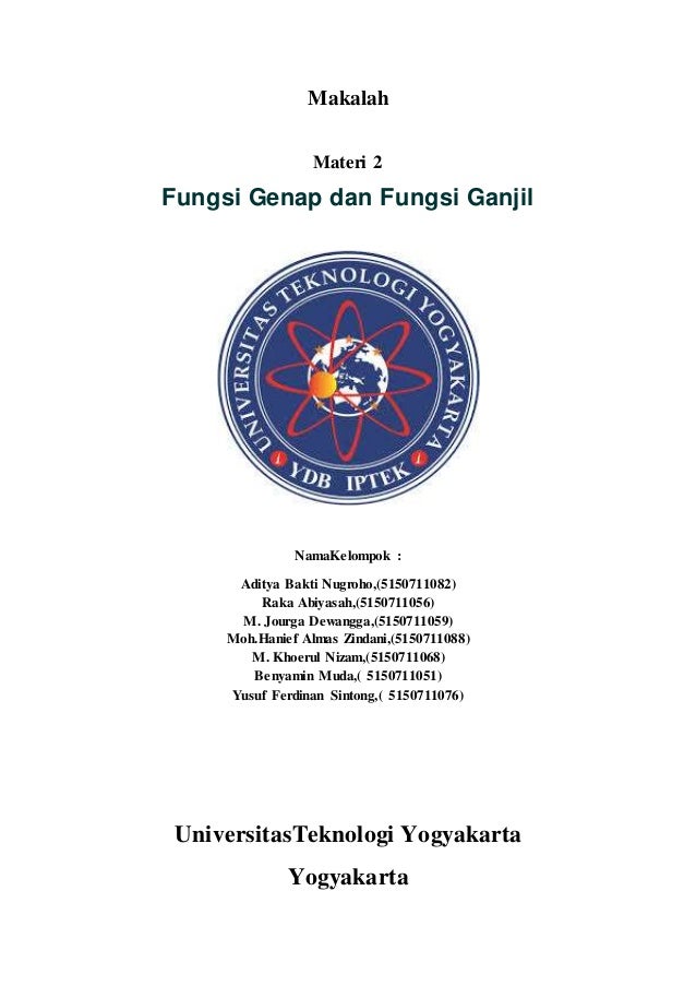 Deret Furir Fungsi Genap Dan Ganjil