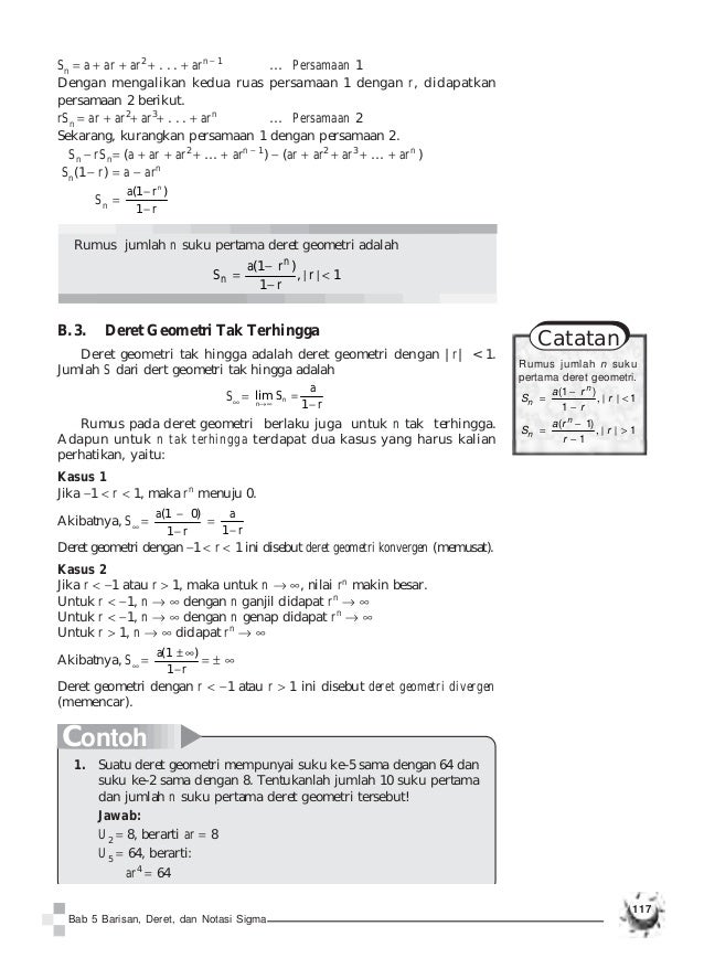 28 Contoh Soal Deret Geometri Kelas 12 Kumpulan Contoh Soal
