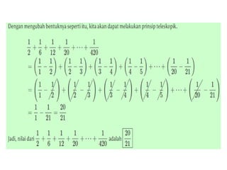 Teleskopik Math Bahan Ajar Matematika DERET TELESKOPIK.pptx