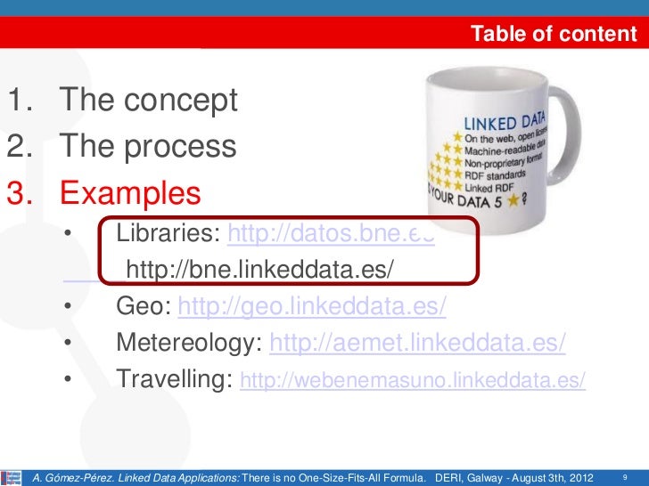 Linked Data Applications There Is No One Size Fits All Formula Shor