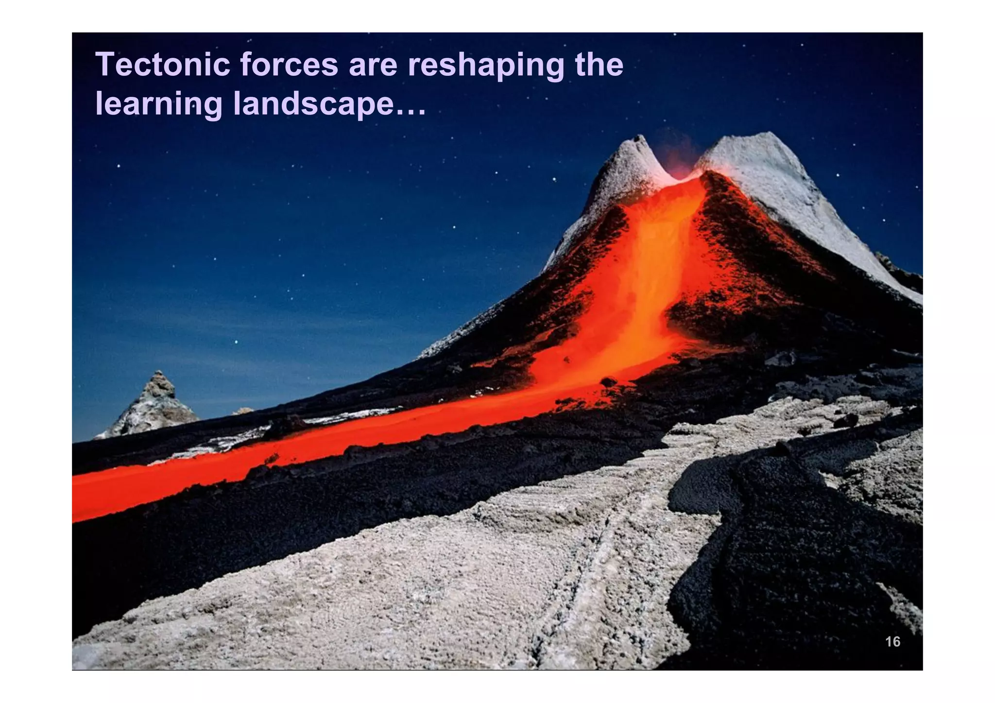 Tectonic forces are reshaping the
learning landscape…
16
 