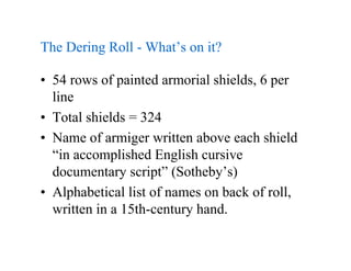 The Dering Roll | PDF