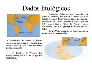 Dados litológicos 