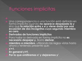 FUNCIONES IMPLICITAS | PPTX