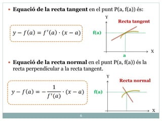 Unitat de derivada d'una funció, matemàtiques de primer de batxillerat ...