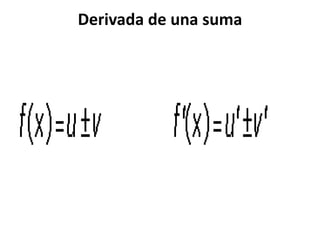 Derivada de una suma