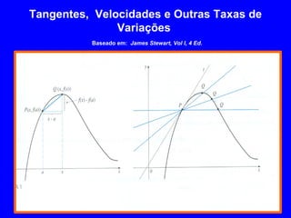 Tangentes, Velocidades e Outras Taxas de
               Variações
          Baseado em: James Stewart, Vol I, 4 Ed.
 