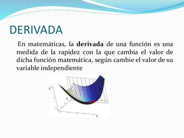 historia de la derivada