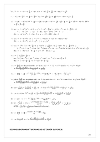 SEGUNDA DERIVADA Y DERIVADAS DE ORDEN SUPERIOR

                                                 30
 