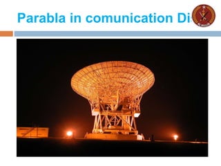 Parabla in comunication Dish
 