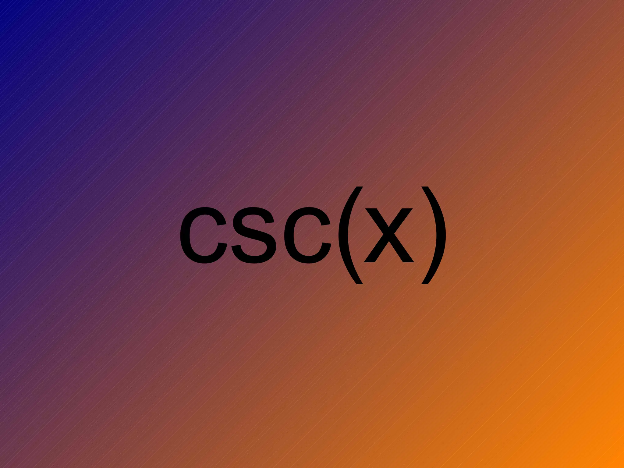 csc(x)