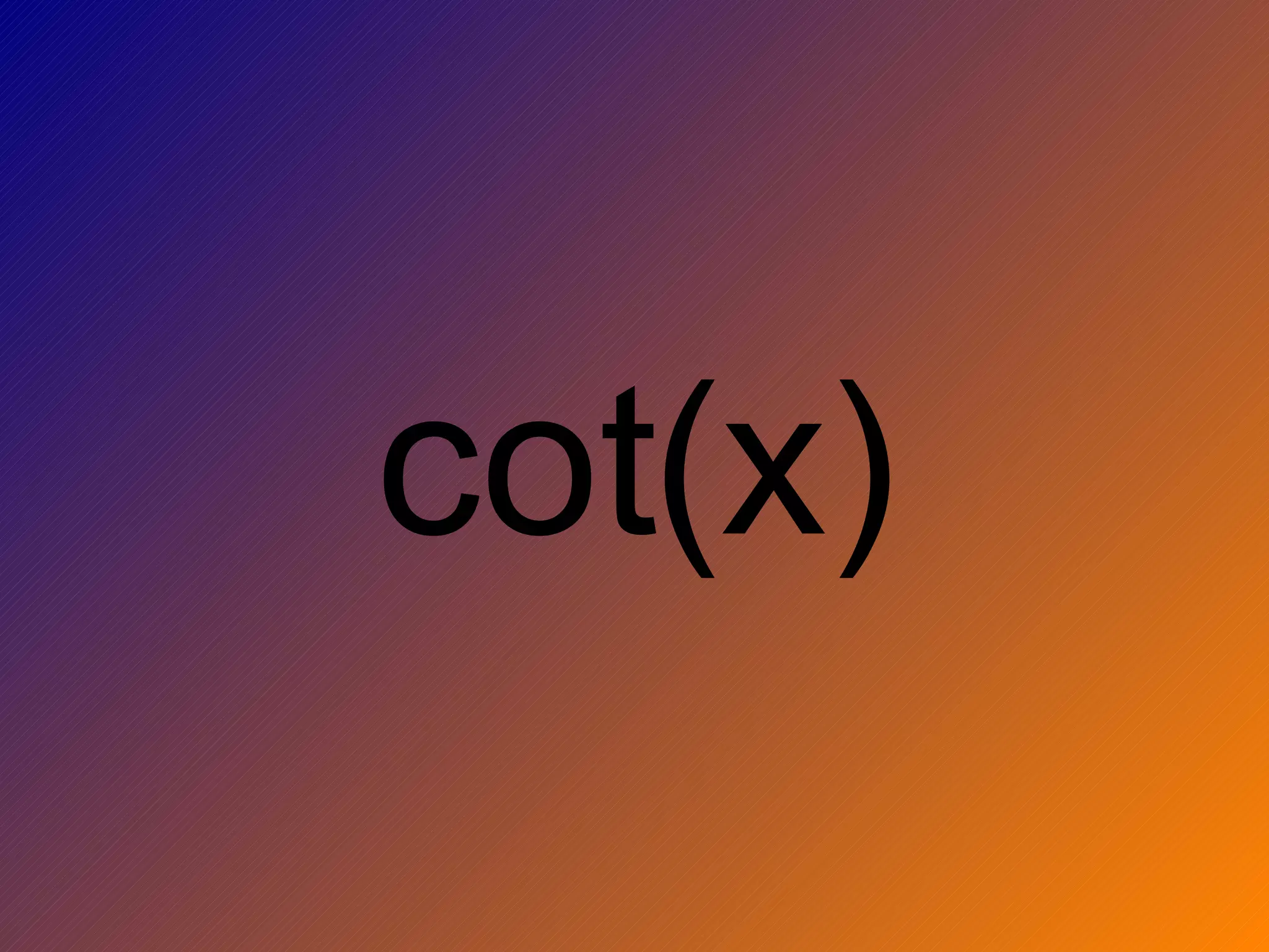 cot(x)